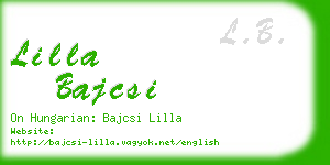 lilla bajcsi business card